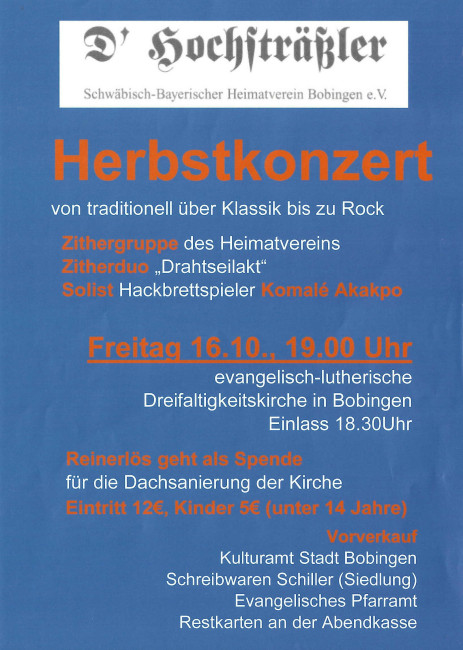 Hochsträßler Konzert