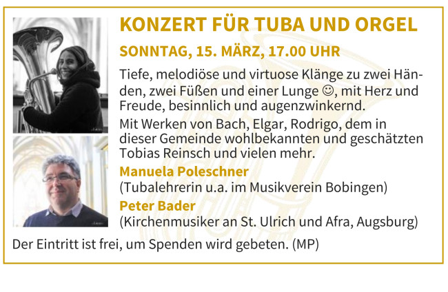 Konzert Tub und Orgel